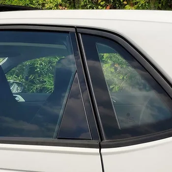 Tonlinker Exteriéru Windows Úprava Pilier Zrkadlo Pokrytie Nálepka pre Volkswagen POLO 2019 Auto Styling 8 KS PC Kryt Nálepky