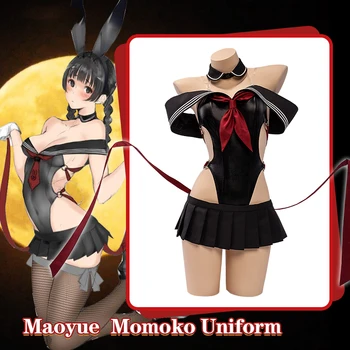 Anime Maoyue Momoko Jednotné Bunny Sexy Kombinézu Roztomilý Rabbitn Party Oblečenie Cosplay Kostým Ženy Halloween Doprava Zadarmo 2020 Nové