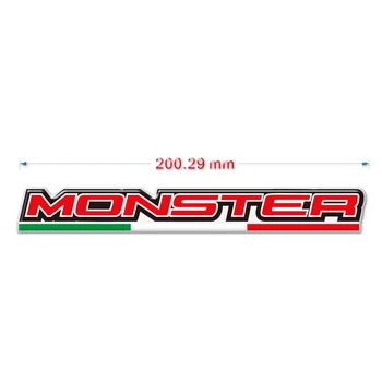 Motocykel Samolepky Pre Pre Ducati Monster 696 797 821 Stealth 1200 S 3D bočný panel Tank Pad Paliva Chránič Kapotáže Znak 2019