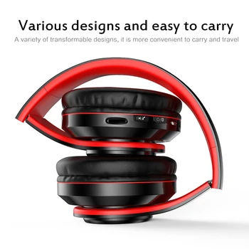 Prenosné Bezdrôtové Slúchadlá Bluetooth Slúchadlá Žiariace Magic Pole Skladacie Stereo Bluetooth Headset Pre Xiao Huawei