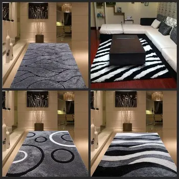 Šifrované zahusťovanie svetlé hodváb obývacej izbe, konferenčný stolík spálňa posteli koberec jednoduché moderné Nordic štýl vzor koberec