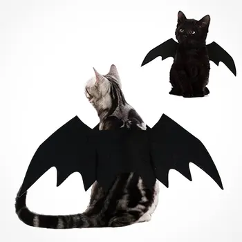 Pet Halloween Vianoce Hrudníka Späť Tvorivé Mačka, Pes Malý Pes Bat Krídla Transformácie Kostým