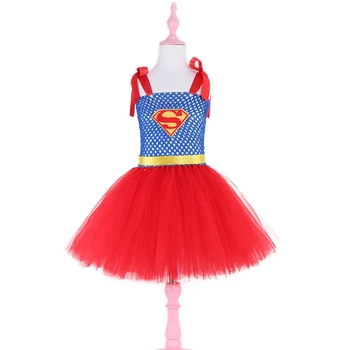Nový Príchod Supergirl Detský Kostým súťaž: Cosplay Šaty Deti Halloween Kostým na Deti Karnevalové Strany Oblečenie