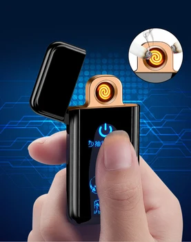 Cigaretový Zapaľovač USB Elektronických Pre Somking Volfrámu Turbo Celej Obrazovke Vzor