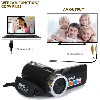 4K HD Videokamera videokameru, Nočné Videnie 3.0 Palcový Dotykový LCD Displej 18x Digitálny Zoom Kamera s Mikrofónom