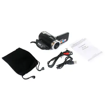 4K HD Videokamera videokameru, Nočné Videnie 3.0 Palcový Dotykový LCD Displej 18x Digitálny Zoom Kamera s Mikrofónom