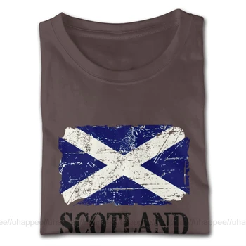 Vlastné Tričko Tlač Škótsko, Škótsky Flag T Shirt Mens 3-6XL Krátke Rukávy Black Round Neck T-Shirt