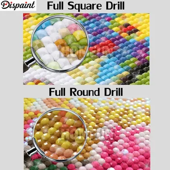 Dispaint Square/Kolo Vŕtať 5D DIY Diamond Obraz 