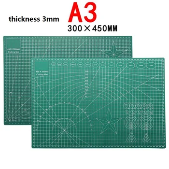 PVC rezanie mat Rezanie základná doska 45x30cm A3 zelená čierna core rezanie papiera umelecké rezbárstvo fréza Podklad doska