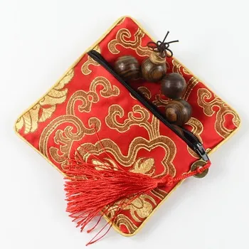 šperky puzdro reálne hodváb Silks a saténu malé balenie vrece Buddha korálky taška Strapec brocade taška 24pcs/veľa