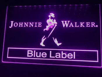 A147 Johnnie Walker Blue Label Bar NR LED, Neónové Svetlo, Prihláste sa