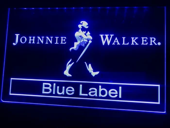 A147 Johnnie Walker Blue Label Bar NR LED, Neónové Svetlo, Prihláste sa