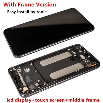 Pre Xiao Mi 9 Lite LCD Displej+Dotykový Displej S Odtlačkov prstov-Kľúč Č Mŕtvy Pixel na Obrazovke Náhrada za Xiao Mi CC9 6.39 palec