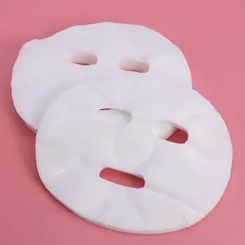 100ks Jednorazové Pleťová Maska z Čistej Bavlny Papier Facemask List Ultra-tenké DIY Kozmetické Tvár Starostlivosť o Pleť Nástroj Maska Handričkou na Čistenie