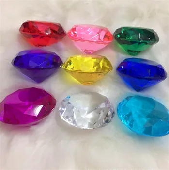60pcs 20 mm Akryl Plastové Diamond Tvar Pešiak Kusov Pre Token Doskové Hry Counter Príslušenstvo 10 farieb