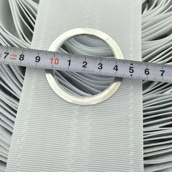 10 Meter Priechodka Top Biele Transparentné Pásky Pásky Zahusťovanie 5 Krúžky Na Meter DIY Ušiť Záclony Príslušenstvo cp101C