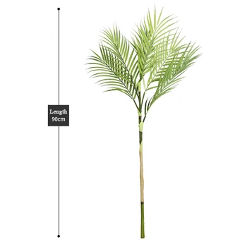Tropické Umelé Rastliny Listy pre Dekorácie Smrek Jedľa Palm Kokosový Leaf Bonsai Krytý Nordic Konáre Stromov Ozdoby