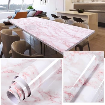 3D Mramoru samolepiace tapety, Kuchyňa a kúpeľňa ploche nepremokavé a proti hnilobe nábytok rekonštrukcia