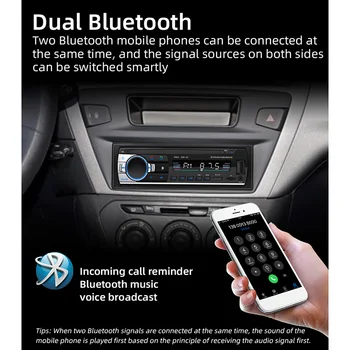 Essgoo 1 Din autorádio Bluetooth Dvojitý USB, AUX, V Aute Stereo In-dash FM Mp3 Prehrávač WMA Autoradio