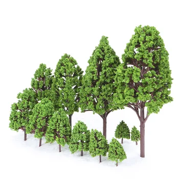 30PCS Ho Meradle Plast Miniatúrny Model Stromy Pre Stavebné Vlaky Železnice Rozloženie Scenérie Krajiny Príslušenstvo hračky