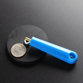 Gumené montážne magnet,Trvalé NdFeB silný magnet s plastovou rukoväťou,nepremokavé a rozbiť-dôkaz,Dia 66mm a ľahké skrutky