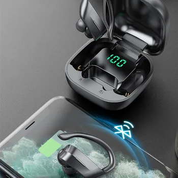 Bluetooth Slúchadlá TWS Bezdrôtové Slúchadlá S Mikrofónom HiFi Stereo Slúchadlá Nepremokavé Headset Šport Ucho Slúchadlá