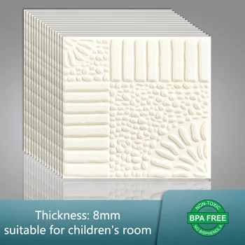 3D Samolepky na Stenu Chlapec, Izba Kameň samolepiaci Papier Panely Spálňa Decor Nepremokavé Tapety Domov Obývacia Dekorácie Dieťa Dieťa
