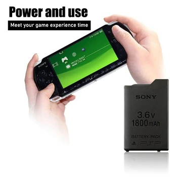 1PCS 3.6 V 1800mAh Lítium-Iónová Nabíjateľná Batéria pre Sony PSP1000 PSP 1000 PSP-110 Konzoly Gamepad Náhradné batérie