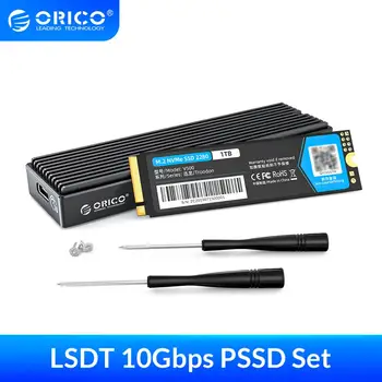 ORICO LSDT 10Gbps M. 2 NVME Externý Pevný Disk 128 gb kapacitou 256 GB 512 gb diskom 1 TB PCI-E DIY Prenosné jednotky ssd (Solid State Drive s USB 3.1 Gen2 Prípade
