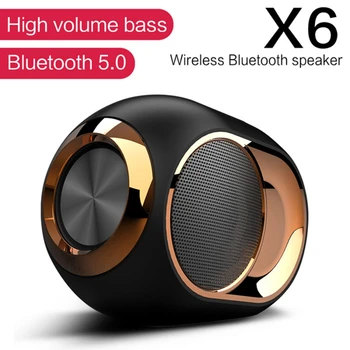 X6 Bluetooth Reproduktor, Subwoofer Bezdrôtový TWS Bluetooth 5.0 Dual Channel Podpora Hands-Free Volanie