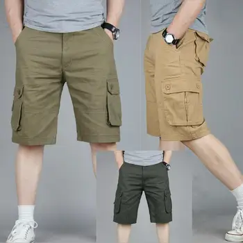ZNG nové príležitostné šortky pánske nosenie, pánske letné nohavice multi-vreciach pánske veľkosti päť minút