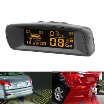Viditeľné Auto LCD Parkovanie Monitor Snímača Auta Parkovanie Pomoci Detektora Zadné Zadnej strane Zálohy Radarový Systém witn 8 Senzorov