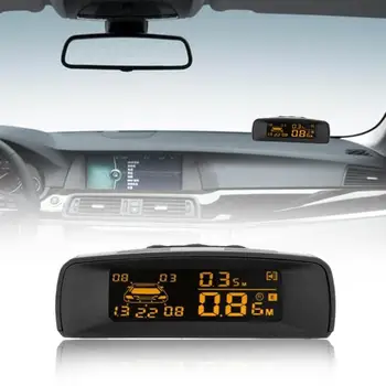 Viditeľné Auto LCD Parkovanie Monitor Snímača Auta Parkovanie Pomoci Detektora Zadné Zadnej strane Zálohy Radarový Systém witn 8 Senzorov