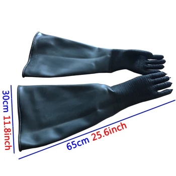 HOLDWIN Prírodného kaučuku black Sandblasting rukavice Stripe Protišmykové a opotrebovaniu 65*30 cm