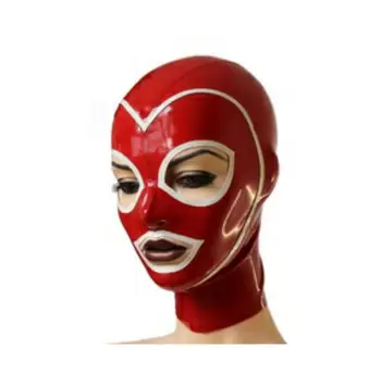 Latex novú masku, klobúky kapota cosplay očí, úst, nosa vrátane späť na zips štandardné ručné verzia
