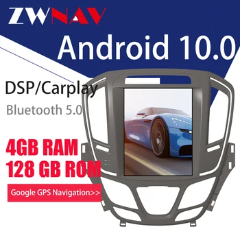 Android 10 4+128G Tesla štýl px6 Auto DVD Prehrávač, GPS Navigáciu Pre Buick lakros+headunit multimediálne zvukové rádio rekordér