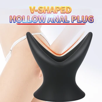 Análny sex hračky pre ženy, mužov silikónový análny dilator duté zadok plug and tunel riti rozširuje vaginálne speculum plug intímne tovaru