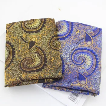 Nový 5 Dizajn, Emulácia hodváb Paisley vzor štýl najširšom uličke k Textílie Ručné handričkou umenie DIY deka Domov textilné tkaniny 50*75 cm