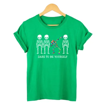 Sleketon Dabbing Autizmus Povedomia túžia Byť Sami T-shirt 2020 Nový Príchod pánskej Módy Top Tee Zábavné Tričká Mužov Tričko