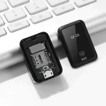 GF-09 Diaľkové Počúvanie Magnetické Mini Vozidla GPS Tracker Reálnom Čase Sledovacie Zariadenie, WiFi+LBS+a-gps Lokátor APP Mic Ovládanie Hlasom