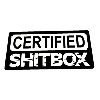 Kreatívne Certifikované Shitbox Auto Nálepky Príslušenstvo Vinyl PVC 18 cm*9 cm Motocykel čelné Sklo Auta Okno Auta Styling Odtlačkový