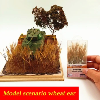 Diorama Model Scenára Pšenica Ucho Vojenskej Scéne Piesku Tabuľka Krajiny Železničný Vlak Layout