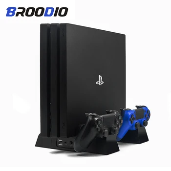 PS4/PS4 Slim/PS4 PRO Dual Radič Nabíjačku Konzoly Vertikálne Chladiaci Ventilátor Stojan Nabíjacej Stanice Pre SONY Playstation 4 Slim Pro
