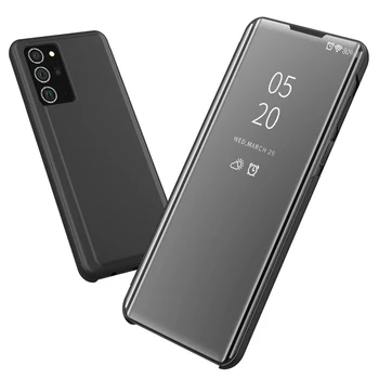Luxusné Lode Zrkadlo Telefón Kryt Pre Samsung Galaxy S20 FE S20+ Držiak na Stojan, Kryt Prípade GalaxyS20 plus Puzdro S20 Ultra