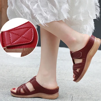 Novo Ženy Premium Ortopedické Otvorené Prst Sandále Vintage Anti-slip Priedušné na Leto 19ing