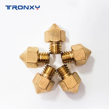Tronxy 3D tlačiarne Dielov medi tryska vytláčacie dýzy pre 3D tlačiarne vytláčacie dýzy veľkosti 0,2 mm 0,3 mm 0,4 mm 0,5 mm 0.6 mm voliteľné