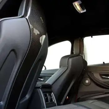 Carbon Fiber Auto Vnútorné Sedadlá Zahŕňa Trim pre BMW F80 M3 F82 F83 M4 Sedan Kupé Kabriolet - 2018 Anti-kop Dekorácie