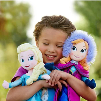 Disney Mrazené 40 cm 30 cm Plyšové Bábiky Hračky Roztomilé Dievčatá, Hračky Princezná Anna& Elsa Bábika Dievča Narodeninám Pelucia Boneca Juguetes