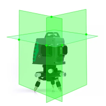 NOVÉ 3D Zelený Laser Úroveň Self-Vyrovnanie 360 Horizontálne A Vertikálne Kríž zelený Laserový Lúč Line
