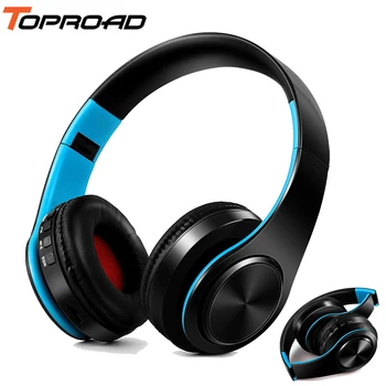 TOPROAD Slúchadlá Bluetooth Headset Slúchadlá Bezdrôtové Slúchadlá Stereo, Skladacie Športové Slúchadlá Mikrofón handsfree (Hands Free MP3 Prehrávač